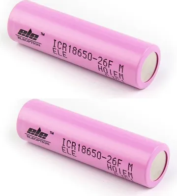 Image de pack de 2 batteries ICR 18650 2600mAh 3,7 V Li-Ion pour Vape Mod Haute capacité