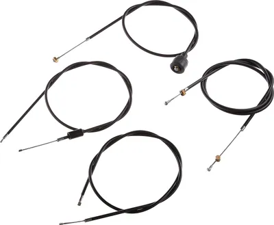 Produktbild von Bowdenzugsatz ES175/2, ES250/2 schwarz komplett (4-teilig)