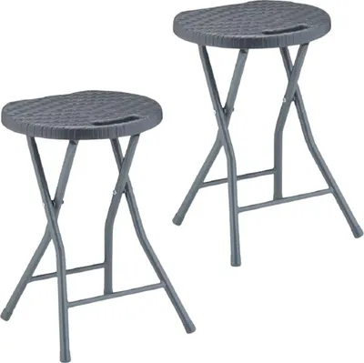 Produktbild von Klapphocker aus Rattan - 2er-Set