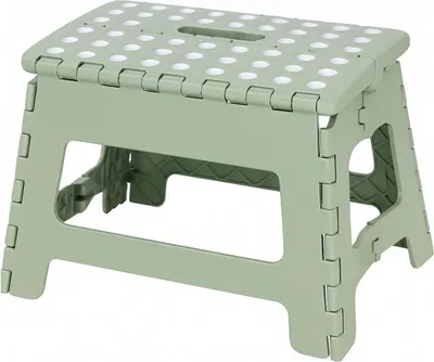 Zdjęcie produktu dla Excellent Houseware | Stołek - Składany stołek - 29 x 22 x 22 cm - Zielony - Składany stopień - Składany - Obciążenie 150 kg