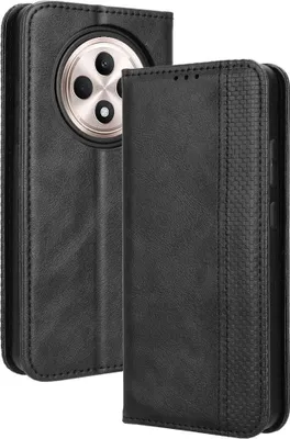 Produktbild von OPPO Reno12 F 5G Hülle - Coverup Vintage Style Klapphülle - Schwarz