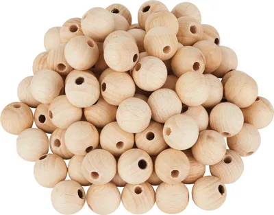 Produktbild von VBS Holzkugeln durchgebohrt "Ø 15 mm" 100 Stück