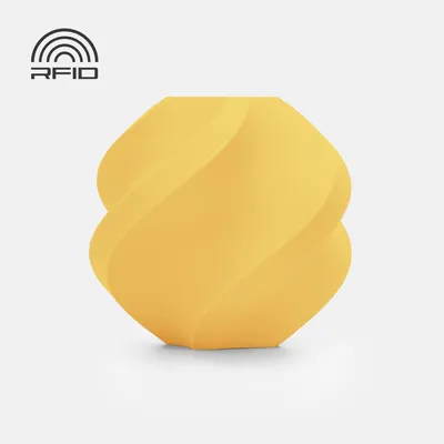 Produktbild von BambuLab PLA Matte Filament mit Spule 1kg Refill Zitronengelb (11400)