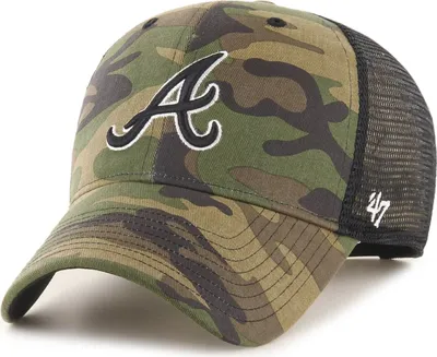 Zdjęcie produktu dla 47 Brand Trucker Cap - BRANSON Atlanta Braves wood camo