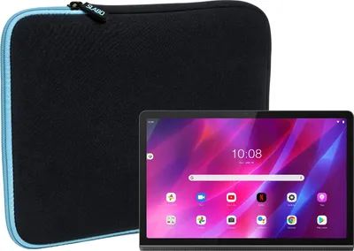 Produktbild von Slabo Tablet Tasche für Lenovo Yoga Tab 11 Hülle Case Neopren - TÜRKIS / SCHWARZ
