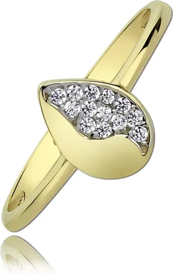 Image de Balia bague dames or 333 58 18,5 or blanc bijoux bague D2BGR014G58