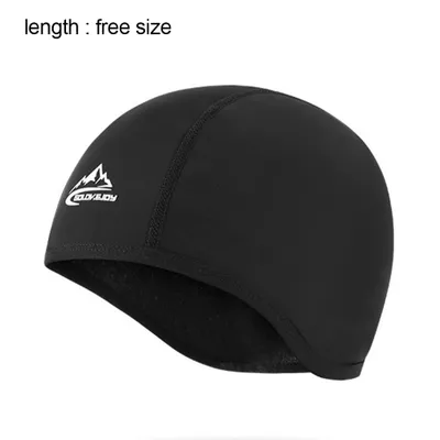 Produktbild von Fahrrad Mütze Winter Wintermütze Warm&Winddicht - Bequem Helm-Unterziehmütze für Fahrradhelm, Skihelm, Bike Cap Rennrad(black)