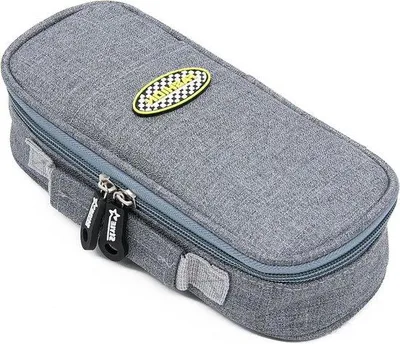 Image de Grand étui à crayons portable pour la papeterie - gris - 22x9.8x6cm Etui pour garçons