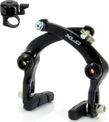 Produktbild von XLC BMX U-Brake Freestyle BMX Bremse Felgenbremse hinten Schwarz inkl. Fahrradklingel