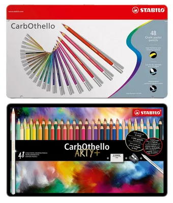 Obrázek produktu pro Pastelky - STABILO CarbOthello - 48 kovové pouzdro - se 48 různými barvami