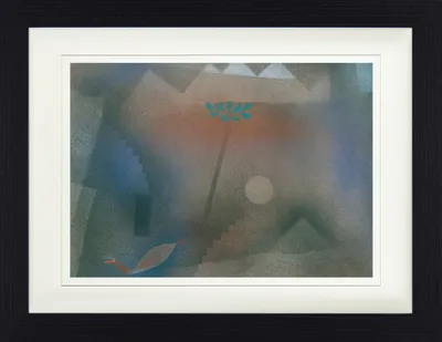 Produktbild von Paul Klee Gerahmtes Bild Mit Edlem Passepartout | Wand-Bilder | Im Bilderrahmen - Abwandernder Vogel, 1926 (30 x 40 cm)