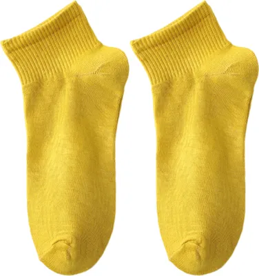 Produktbild von 1 Paar Damen-Söckchen, geruchsneutral, einfarbig, Bonbonfarbe, hohe Elastizität, rutschfest, atmungsaktiv, weich, schweißabsorbierend, einlaufsicher, Sport-Baumwollsocken