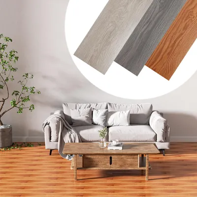 Zdjęcie produktu dla Clanmacy 2 m² Podłoga winylowa Laminat winylowy Samoprzylepna Deska Podłoga PCV Antypoślizgowa Wodoodporna 14 sztuk Desek winylowych o fakturze drewna (brązowe)