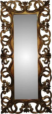 Produktbild von Casa Padrino Barock Luxus Wandspiegel aus Eichenholz Gold  B 80 cm, H 179 cm - Edel & Prunkvoll -  Italy