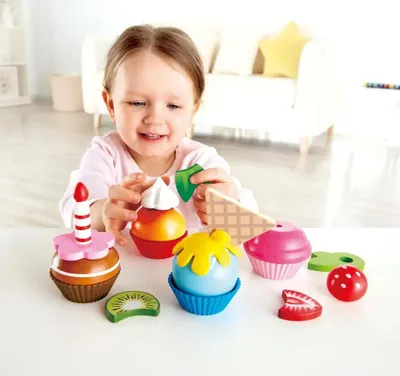 Immagine prodotto di Hape Cupcakes Cucina Giocattolo Torta Tartellette Gioco di Ruolo Cucina Giocattolo