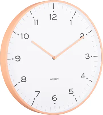 Produktbild von Karlsson - Wanduhr Zirkusringe - Pfirsichorange - Ø40cm