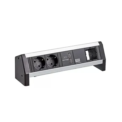 Produktbild von BACHMANN DESK 2xCEE7/3 1xUSB Charger GST18, 1 m
