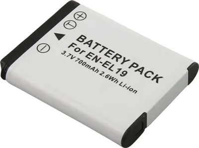 Image de Avizar, batterie Nikon EN-EL19 700 mAh 3,7 V Li-Ion, blanc
