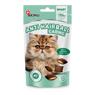 Obrázek produktu pro Akinu ANTIHAIRBALL Hovězí pamlsek pro kočky 50 g