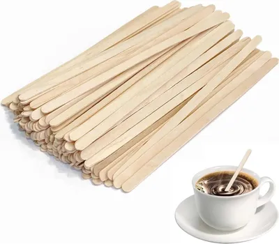 Produktbild von Kaffeerührstäbchen,100 Stück 14 Cm Rührstäbchen ,lange Aus Holz. Einweg Kaffeestäbchen, Kaffee Holzrührstäbe. Sticks Für Tee Und Kaffee. Holzstäbchen Zum Basteln