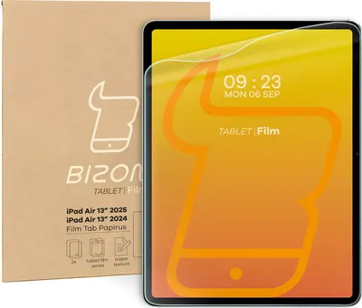 Produktbild von Bizon Film Tab Papirus Papierimitatfolie für iPad Air 13"" 2025 / 2024, 2 Stück