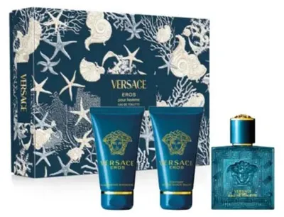 Image de Versace Eros Eau de Toilette Spray 50ml Set 3 Pieces