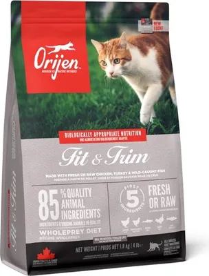 Produktbild von Orijen Fit & Trim, Adult, jede Rasse, Huhn, Fisch, Truthahn, 1,8 kg