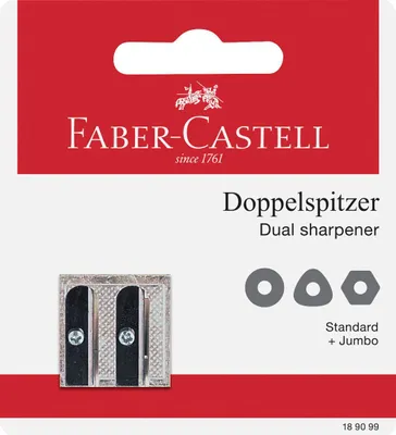 Immagine prodotto di Faber-Castell 189099 FABER-CASTELL Metalldoppelspitzer Blisterkarte