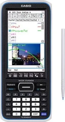 Obrázok produktu pre Grafický kalkulátor, CASIO FX CP 400+E, farebný LCD dotykový displej, skúškový režim, sivý