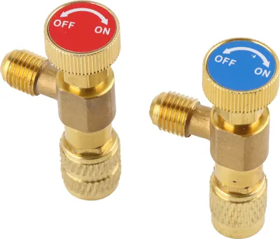 Obrázek produktu pro 2ks kapalinový bezpečnostní ventil R410A R22 klimatizační chladivo 1/4" bezpečnostní adaptér