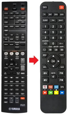 Fernbedienung passend für YAMAHA RX-V367BL | WT92680EX | YHT-493