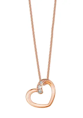 Produktbild von s.Oliver Damen Halskette aus rosévergoldetem 925 Sterling Silber mit Zirkonia