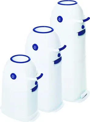 Produktbild von Happy Kidz Windeleimer Diaper Champ, 3 verschiedene Größen Größe / Maße / Farbe: medium, Farbe: silber 2130619003-medium-silber