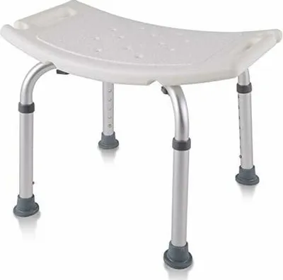 Obrázek produktu pro Sprchová lehátka, 38–53 cm, nastavitelná sprchová vanička v horní vaně, protiskluzová pomůcka do sprchy, sprchový držák z hliníku a plastu pro seniory