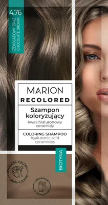 Obrázek produktu pro Marion Recolor Barvící šampon 4.76 Čokoládová hnědá