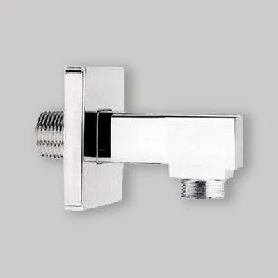 Zdjęcie produktu dla Łącznik kątowy z rozetą, model Lusso, kwadratowy, 1/2" x 1/2"
