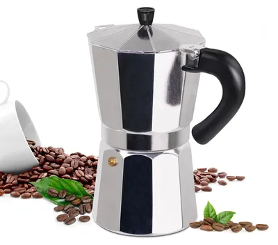 Produktbild von Espressomaschine für 6 Tassen, 300 ml Aluminium-Moka-Kanne