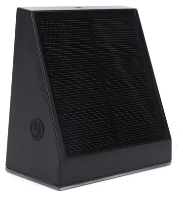 Produktbild von Solar-Wandleuchte mit Bewegungssensor, 3000 K, warmweiß, IPX5, regenfest, solarbetriebene Außenwandleuchte für Garten, Zaun, Hof und Terrasse, YH0412, 2er-Pack