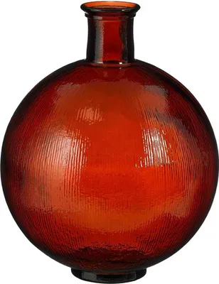 Produktbild von Mica Decorations Firenza Glasflasche - H42 x Ø34 cm - Recyceltes Glas - Dunkelbraun