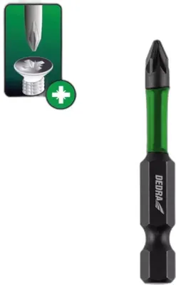 Produktbild von Schlagschrauber-Bits Pozidiv PZ1x50mm, 2 Stück Blisterkarte