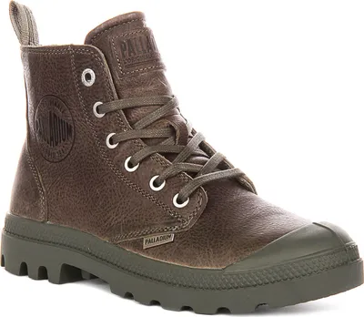 Image de PALLADIUM Uni Pampa Zip Leather ESS Boots Bottines 76888-308 Vert, Taille:43 EU