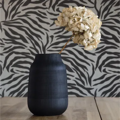 Produktbild von Tapete Tiertapete M1-No.12006 Vliestapete Zebra Schwarz Weiß Wohnzimmer Schlafzimmer