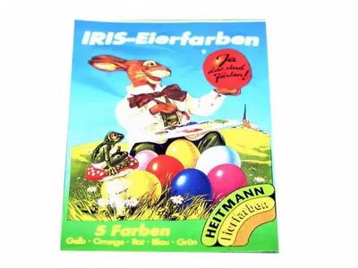 Produktbild von 5 Iris-Eifarbe-Tablettengelb/orange/rot/blau/grü