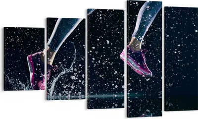 Produktbild von Bild auf Leinwand - Leinwandbild - Laufen Lifestyle Leichtathletik Schuhe - 100x60cm - Wand Bild - Wanddeko - Leinwanddruck - Bilder - Kunstdruck - Leinwand bilder - Wandkunst - EG100x60-2900