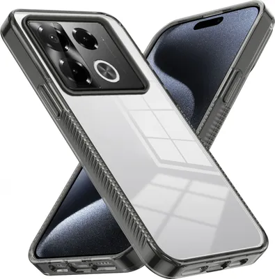Produktbild von Hülle für Infinix Note 40 Rutschfest Kristallklare Stoßfeste TPU Bumper Handyhülle Schwarz