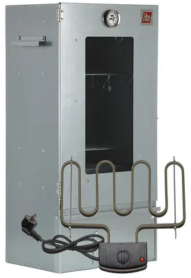 Produktbild von ITA Elektrischer Räucherofen 7002 - Premium Räucherschrank aus Edelstahl - 81 cm - Sichtfenster - Qualität  EU Direkt vom Hersteller - Smoker