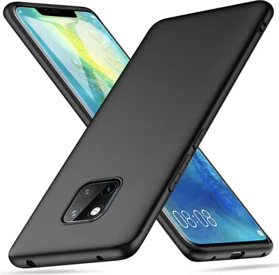 Obrázek produktu pro Silikonový kryt pro Huawei Mate 20 Pro ochranný kryt matný černý zadní kryt pouzdro na mobilní telefon