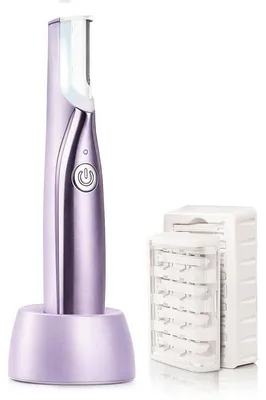 Produktbild von Wiederaufladbarer Sonic Dermaplaning Rasierer für Damen – Leiser Motor, inklusive 13 Klingen – sanftes Entfernen von Flaum und Hautschüppchen
