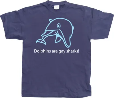 Produktbild von Dolphins Are Gay Sharks! - X-Large - Navy
