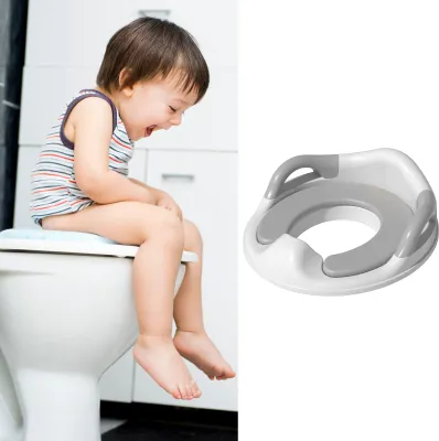Immagine prodotto di Copriwater per l'addestramento al vasino, morbido tappetino in PU, protezione contro l'urina, antiscivolo, regolabile, rimovibile, portatile, per WC e bagno